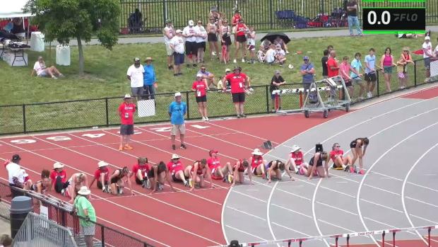 Division 4 Girls 100 Hurdles Finals Section 1