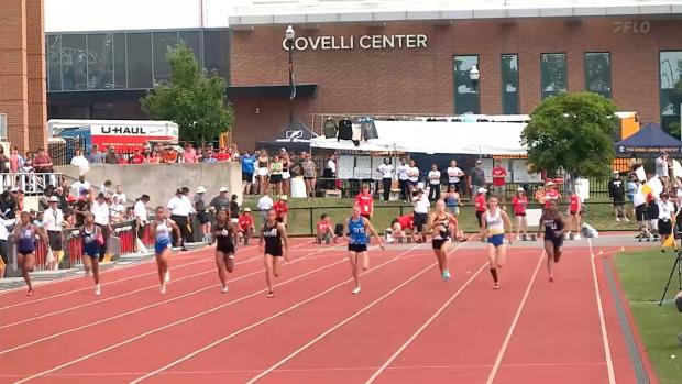 Division 1 Girls 100 Prelims Heat 2