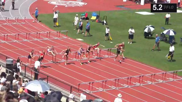 Division 2 Girls 100 Hurdles Prelims Heat 2