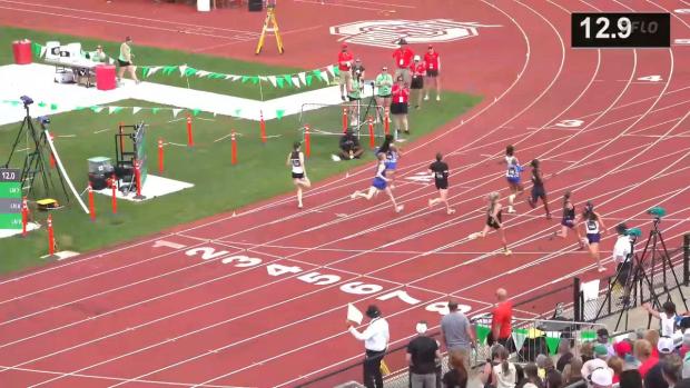 Division 2 Girls 100 Prelims Heat 1