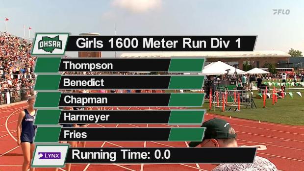 Division 1 Girls 1600 Finals Section 1