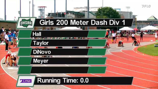 Division 1 Girls 200 Finals Section 1