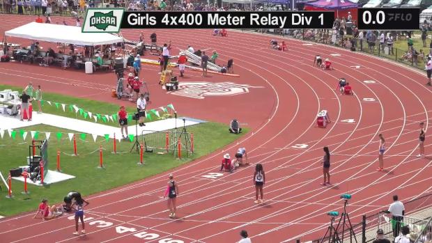 Division 1 Girls 4x400 Relay Finals Section 1