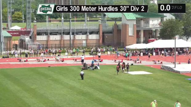 Division 2 Girls 300 Hurdles Finals Section 1