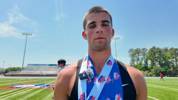 800m champion Wyatt Gremillion of Fort Mill, 10th grade