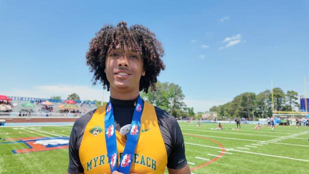 SCHSL 5A D2 high jump champion Julian Brown is a three-sport