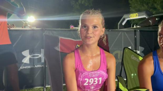 Lennox Szymonik finishes with a flurry, wins girls HS race
