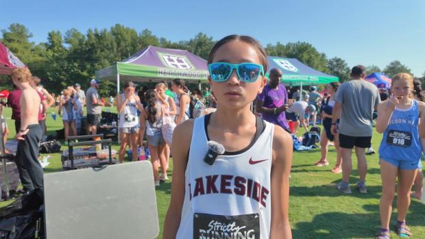 Skyhawk Invitational varsity girls winner Abigail Wong