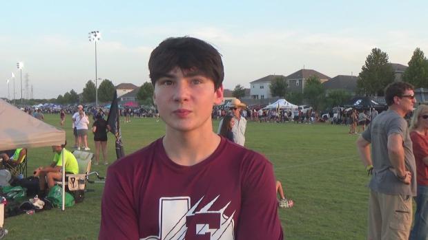 Kaden Cypert Floresville interview before race