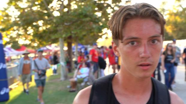 Wesley Myers (Valley View) After Winning Frosh Race